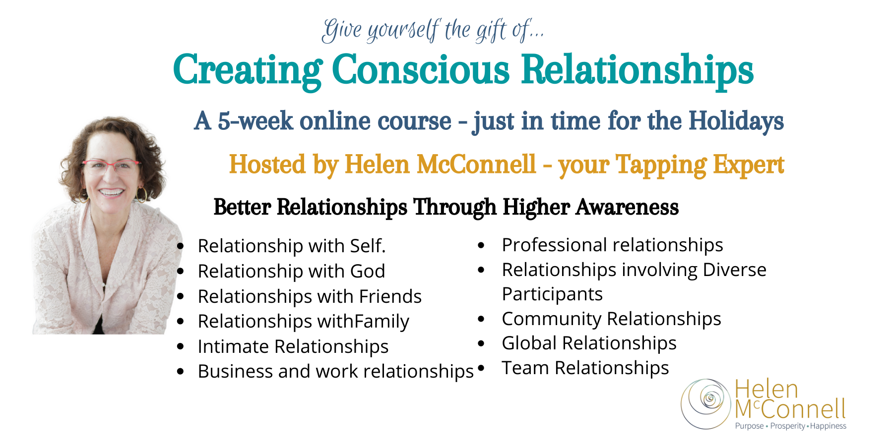 Visual Reference: Creating Conscious Relationships 5 Week Online Course